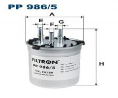 Filtron pp986/5 filtr paliwa audi, audi a1 (8x1, 8xf)