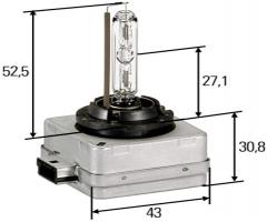Hella 8gs 009 028-621 Żarówka xenon d1s 35w +30% 5000k