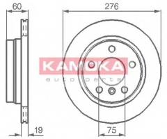 Kamoka 1031662 tarcza hamulc. bmw 3 e46 98-05 tył, bmw 3 (e36) touring 
