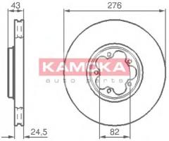Kamoka 1032226 tarcza hamulc. ford transit 00-06