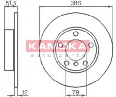 Kamoka 103496 tarcza hamulc. bmw 3 e36 91-00, bmw 3 (e36)