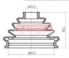 Kamoka 1146762 oslona przegubu audi a4 95-, a6 97-, audi a4 (8d2, b5), ford escort v (gal)