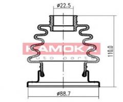 Kamoka 1148010 oslona przegubu vw golf ii 83-99, seat ibiza ii (6k1), vw polo (86c, 80)