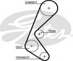 Gates 5628xs pasek rozrządu fiat (131), fiat palio (178bx)