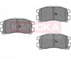Kamoka jq1011606 klocki hamulc. mitsubishi galant 92- tył z czuj., mitsubishi sapporo iii (e16a)