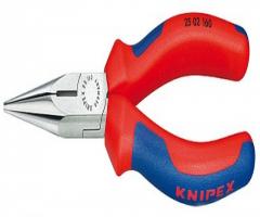 Knipex 2502160 szczypce tnące półokrągłe fosforanowane, czarne 16