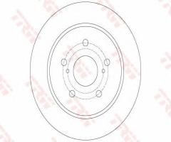 Trw df6173 tarcza hamulc. fiat sedici  06- tył, suzuki sx4 sedan (gy)