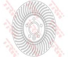 Trw df6185s tarcza hamulc. volvo s80 ii  06-, volvo v60