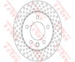 Trw df6194s tarcza hamulc. mercedes sprinter  95-06, mercedes-benz sprinter 3-t autobus (903)