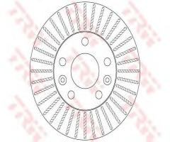 Trw df6200 tarcza hamulc. dacia duster  10- przód, dacia duster