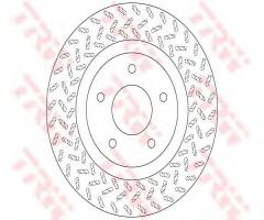 Trw df6206 tarcza hamulc. mitsubishi asx  10- przód, mitsubishi asx (ga_w_)