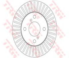 Trw df6214 tarcza hamulc. suzuki alto  09-, nissan pixo (ua0), suzuki alto (ha25, ha35)