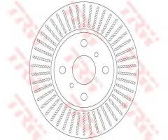 Trw df6225 tarcza hamulc. toyota iq  09- przód, toyota iq (kpj1_, ngj1_, kgj1_, nuj1_)