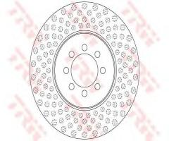 Trw df6250s tarcza hamulc. mercedes sprinter 616cdi  01- przód