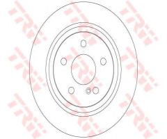 Trw df6277 tarcza hamulc. mercedes r230 sl-klasa  03-11 tył, mercedes-benz sl (r230)