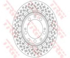 Trw df6281 tarcza hamulc. porsche 911 (993)  93-97 tył, porsche 911 (993)