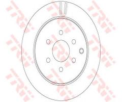 Trw df6289 tarcza hamulc. nissan navara  05- tył, nissan pathfinder (r51)