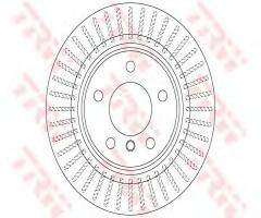 Trw df6313 tarcza hamulc. bmw 1 e82  07- tył, bmw 1 (e82) coupe 