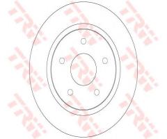 Trw df6325 tarcza hamulc. chrysler grand voyager  07- tył, chrysler grand voyager v (rt)