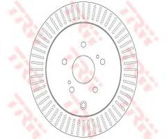 Trw df6351 tarcza hamulc. suzuki grand vitara  09- tył, suzuki grand vitara ii (jt)