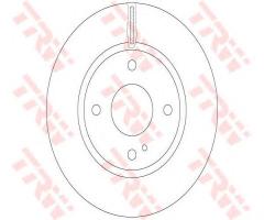 Trw df6399 tarcza hamulc. ford fiesta  08-, ford fiesta vi