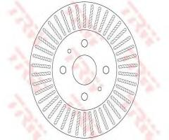 Trw df6407 tarcza hamulc. daihatsu sirion  07-, daihatsu sirion (m3_)