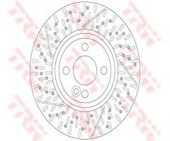 Trw df6422 tarcza hamulc. mini cooper s  06- przód, mini mini (r56)