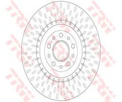 Trw df6424 tarcza hamulc. fiat doblo  10-, fiat doblo nadwozie pełne / kombi (263)