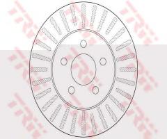 Trw df6491 tarcza hamulc. chrysler voyager  90-95, chrysler le baron sedan, plymouth sundance coupe