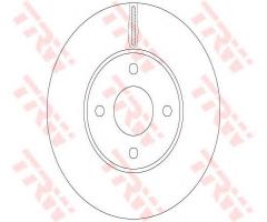 Trw df6520 tarcza hamulc. ford fiesta  05-08 st150, ford fiesta v (jh_, jd_)
