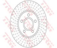 Trw df6536 tarcza hamulc. volvo v40  12- przód, volvo v40 hatchback