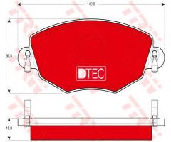 Trw gdb1434dte klocki hamulc. ford mondeo iii  00-07, ford mondeo iii kombi (bwy)