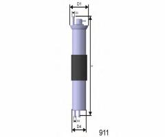 Misfat e847 filtr paliwa bmw seria 3 (e46) 6/01- z3 6/00, bmw z3 coupe (e36)