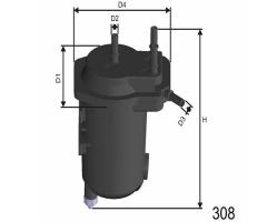 Misfat f122 filtr paliwa renault clio ii 1,5dci, renault megane ii (bm0/1_, cm0/1_)