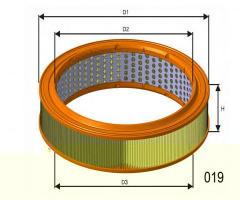 Misfat p923a filtr powietrza renault clio 1.1-1.3, honda accord ii hatchback (ac, ad)