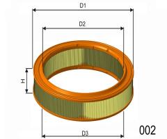 Misfat r149 filtr powietrza renault 21 89-, renault 19 i (b/c53_)