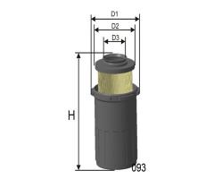 Misfat r521 filtr powietrza db 208d-410d, mercedes-benz t1 nadwozie pełne (601)