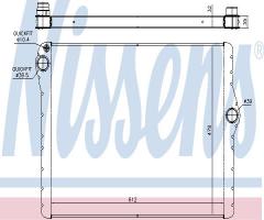 Nissens 60777 chłodnica silnika bmw, bmw 5 (f10, f18)