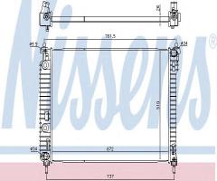 Nissens 616905 chłodnica silnika chevrolet