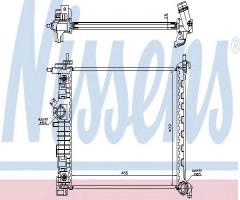 Nissens 630737 chłodnica silnika opel