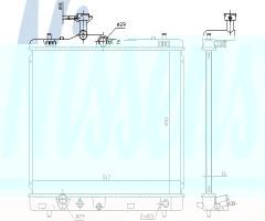 Nissens 64258 chłodnica silnika suzuki, suzuki swift iv (fz, nz)