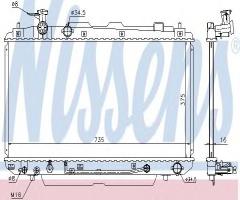 Nissens 646852 chłodnica silnika toyota, toyota rav 4 ii (cla2_, xa2_, zca2_, aca2_)