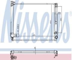 Nissens 646887 chłodnica silnika lexus, lexus rx (mhu3_, gsu3_, mcu3_)
