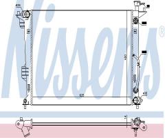 Nissens 66765 chłodnica silnika kia, kia carens iv