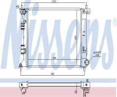 Nissens 66775 chłodnica silnika kia, hyundai i30 (gd)