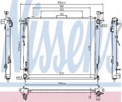 Nissens 66781 chłodnica silnika kia