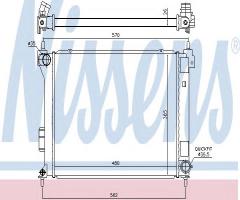 Nissens 67615 chłodnica silnika hyundai, hyundai i20 (pb, pbt)