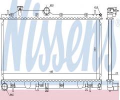 Nissens 67736 chłodnica silnika subaru