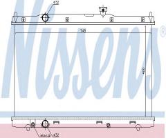 Nissens 681376 chłodnica silnika honda