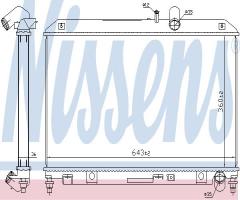Nissens 68540 chłodnica silnika mazda, mazda rx 8 (se17)